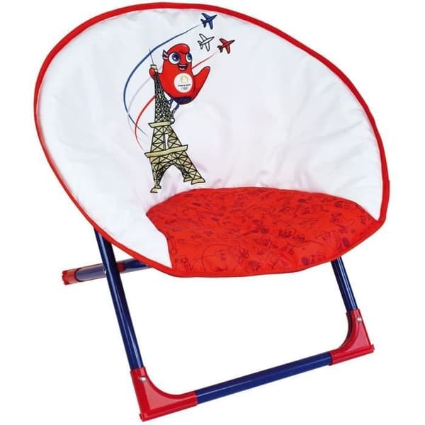 OLYMPIC GAMES PARIS 2024 - Fällbar månstol för barn h.47 x l.54 x d.42 cm