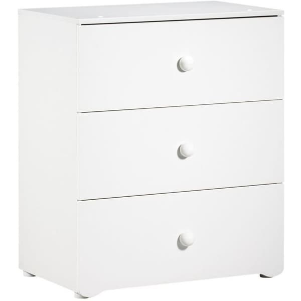 Chambre baby duo Basic boule: Säng 120x60, skötbord - Babyprice - Vit