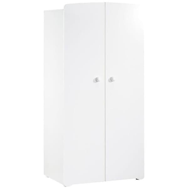 Sängset för baby trio Basic boule: Säng 120x60, skötbord och garderob - Babyprice - Vit