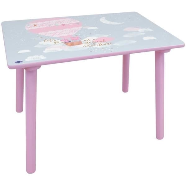Roligt hus peppa gris drömbord h.41,5 x b.60 x d. 40 cm med stol h.49,5 x b.31 x d.31,5 cm för barn