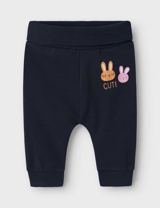 Namnet - 13235521 - NBFVRILLIE SWEAT CARDIGAN BOX SET MED SLIP, Träningsdräkt liten flicka, Mörk safir/Detalj: SÖT,