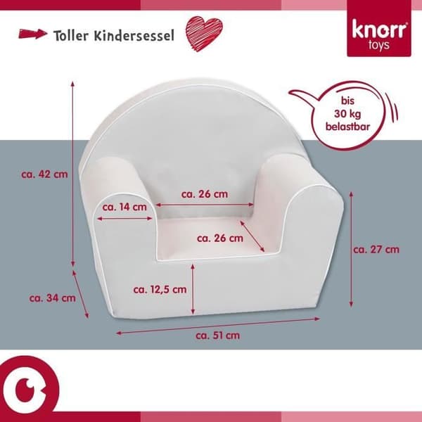 Barnstol Knorr Toys - Brun Bomull