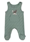 Miniatyrbild 3 av 4: Barnfåtölj - babysoffa Sterntaler - 2602480 - Byxdräkt i jersey med bladmotiv