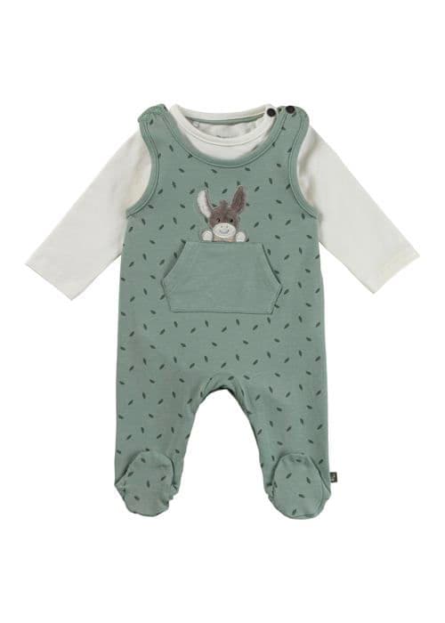 Barnfåtölj - babysoffa Sterntaler - 2602480 - Byxdräkt i jersey med bladmotiv