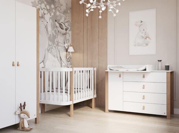 FURNLUX BARNSÄNG ETUDE VIT 60X120CM