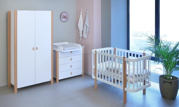 FURNLUX BARNSÄNG ETUDE VIT 60X120CM