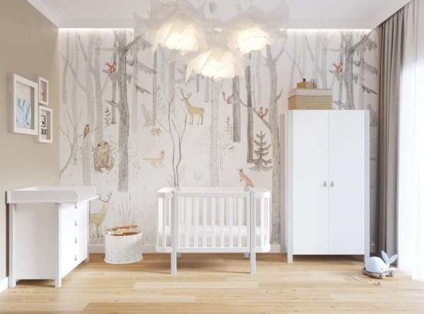 FURNLUX BARNSÄNG ETUDE GRÅ 60X120CM