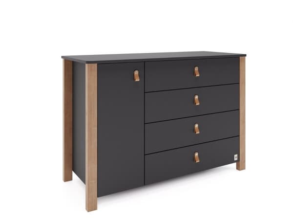 FURNLUX VAIHTOPÖYTÄ ETUDE MUSTA 50CM