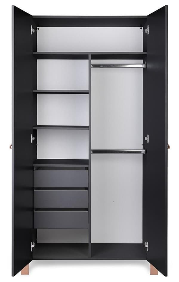 FURNLUX LASTEN VAATEKAAPPI ETUDE MUSTA 96CM