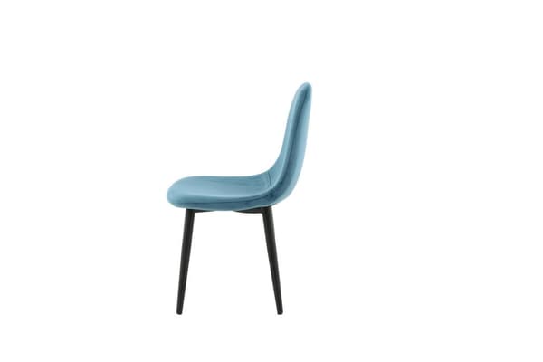 FURNLUX BARNRUMSSTOL POLARBLÅ & SVART 33CM