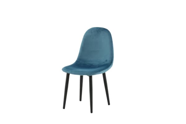 FURNLUX BARNRUMSSTOL POLARBLÅ & SVART 33CM