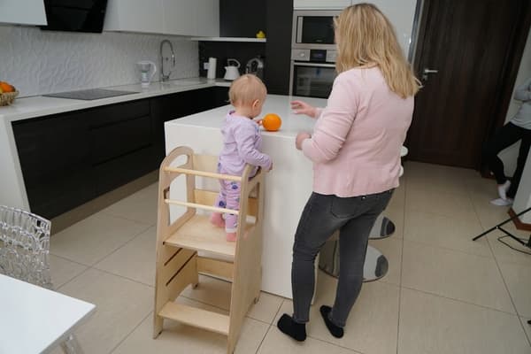 Kökshjälp Kökshjälp Montessori för barn Massivt trä