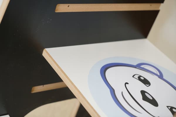 Lasten keittiöapulainen 2in1 pöytätuoli musta PL