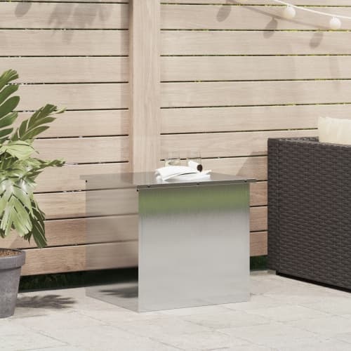 Utomhusförvaringsbox Silver 55x50.5x50 cm Rostfritt Stål