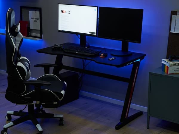 RGB LED-spelbord 120 x 60 cm svart DARFUR Lumarko!