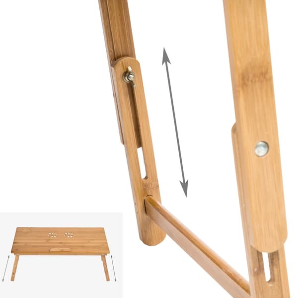Sengebord 72x35x26 cm - brun