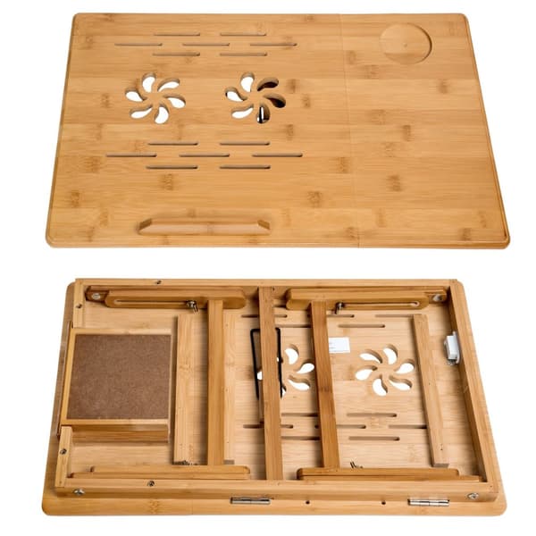 Sengebord 55x35x26, justerbart - brun