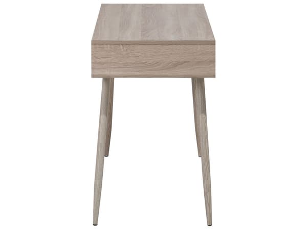 Skrivbord Ljusbrun och Vit 100 x 48 cm Låda Hylla Skandinavisk