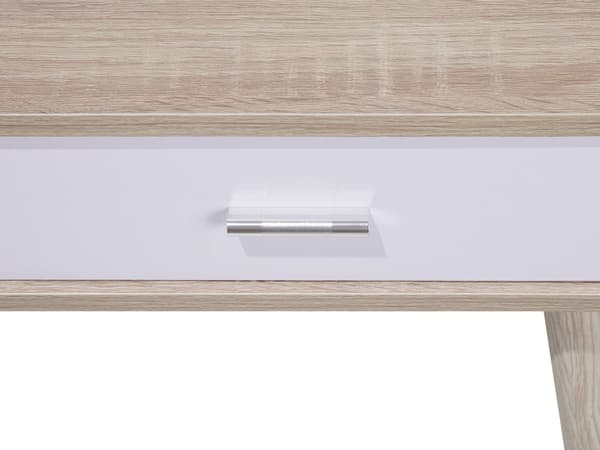 Skrivbord Ljusbrun och Vit 100 x 48 cm Låda Hylla Skandinavisk