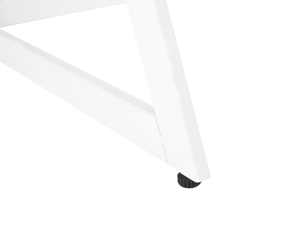 Työpöytä vaalea puu valkoinen 120 x 60 cm MDF-levy metalli laatikolla skandinaavinen