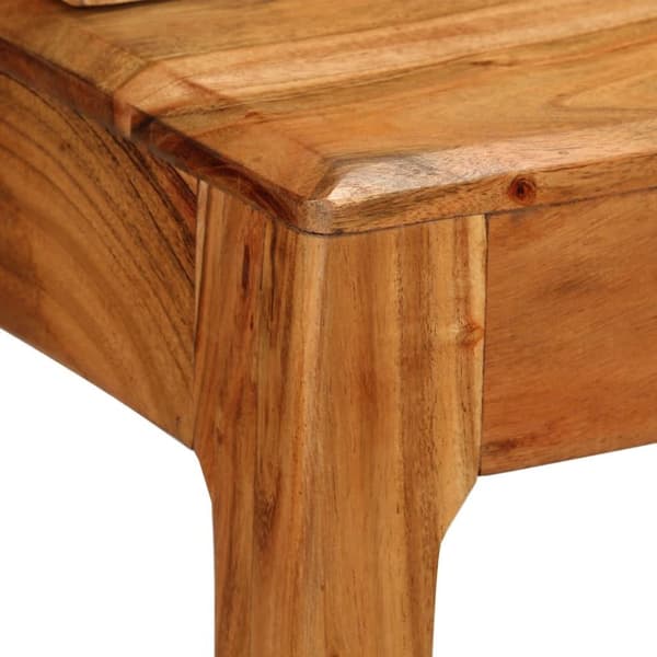 vidaXL skrivebord med skuffer massivt træ 88 x 50 x 90 cm