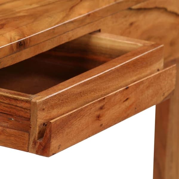 vidaXL skrivebord med skuffer massivt træ 88 x 50 x 90 cm