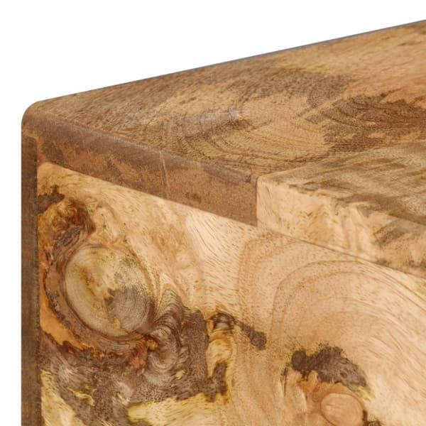 vidaXL skrivebord med skuffer massivt mangotræ 110 x 50 x 76 cm