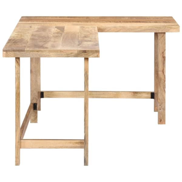 vidaXL skrivebord 180 x 120 x 76 cm massivt mangotræ