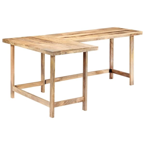 vidaXL skrivebord 180 x 120 x 76 cm massivt mangotræ