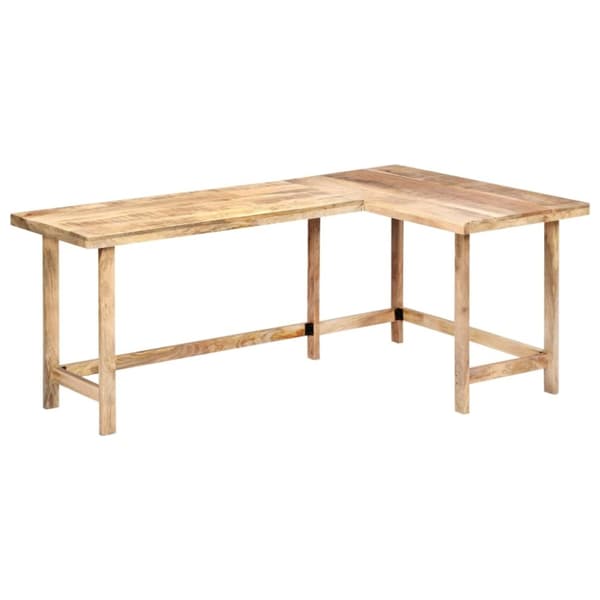 vidaXL skrivebord 180 x 120 x 76 cm massivt mangotræ