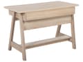 Miniatyrbillede 6 af 9: Skrivebord Lys Træ 110 x 60 cm 2 Hylder Fodstøtte Skandinavisk Stil