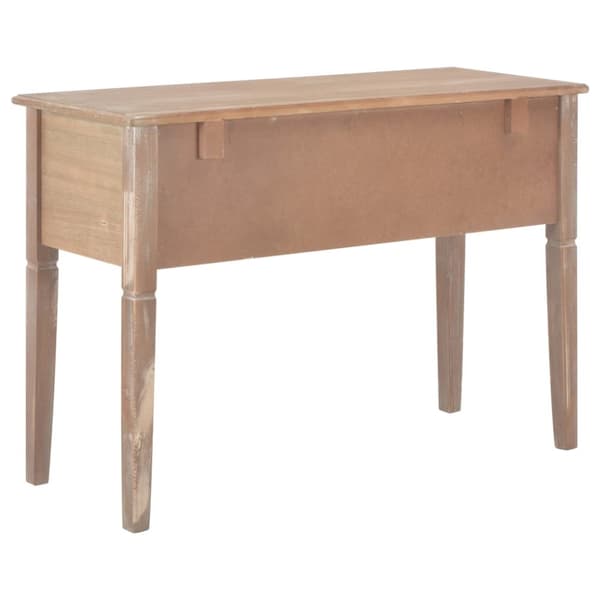 vidaXL skrivebord 109,5 x 45 x 77,5 cm træ brun