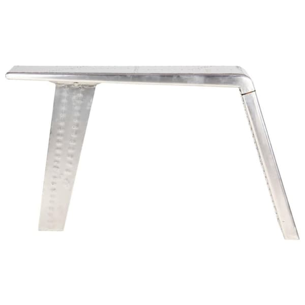 vidaXL Aviator skrivebord sølv 112x50x76 cm metall
