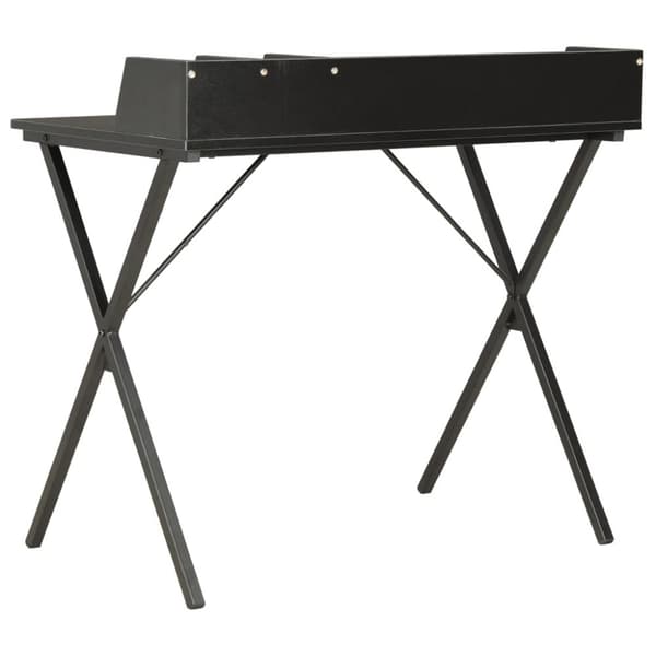 vidaXL Skrivebord svart 80x50x84 cm