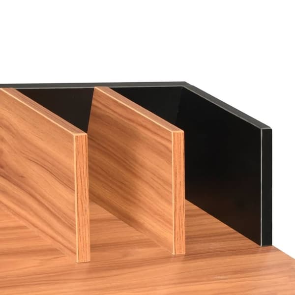 vidaXL skrivebord 80x50x84 cm sort og brun