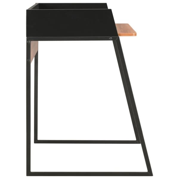 vidaXL Työpöytä musta ja ruskea 90x60x88 cm