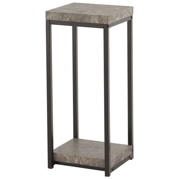 IMPAKT Selet-konsoli 30 cm - Teollisuustyyli - Musta ja konkreettinen efekti