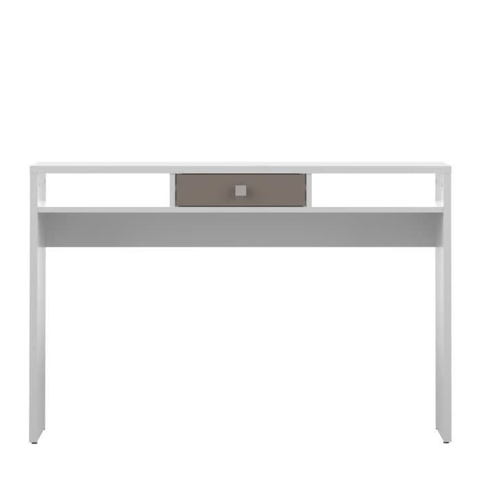 LINE Console - Samtida - Vit och taupe melamin - L 120 cm
