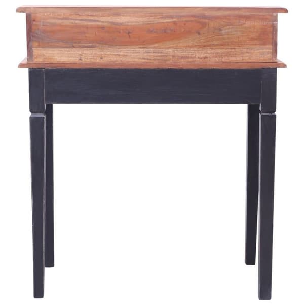vidaXL skrivebord med skuffer 90x50x101 cm massivt genbrugstræ
