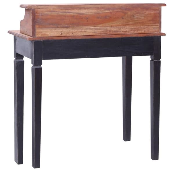 vidaXL skrivebord med skuffer 90x50x101 cm massivt genbrugstræ