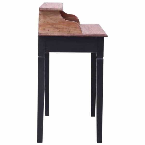 vidaXL skrivebord med skuffer 90x50x101 cm massivt genbrugstræ