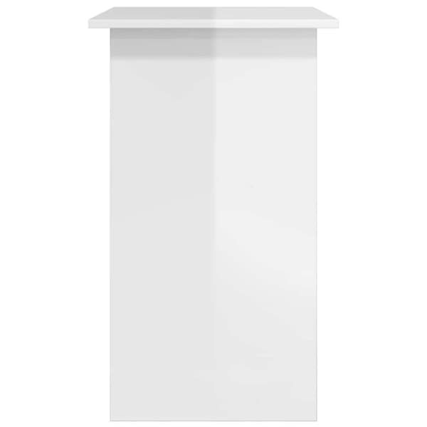 vidaXL Skrivebord høyglans hvit 80x45x74 cm konstruert tre