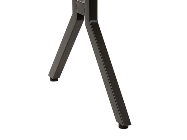Työpöytä tumma puu/musta 120 x 76 x 48 cm MDF-levy metallijalat moderni industriaalinen tyyli