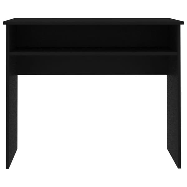 vidaXL Skrivebord svart 90x50x74 cm konstruert tre
