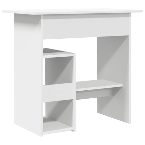vidaXL Skrivebord hvit 80x45x74 cm konstruert tre