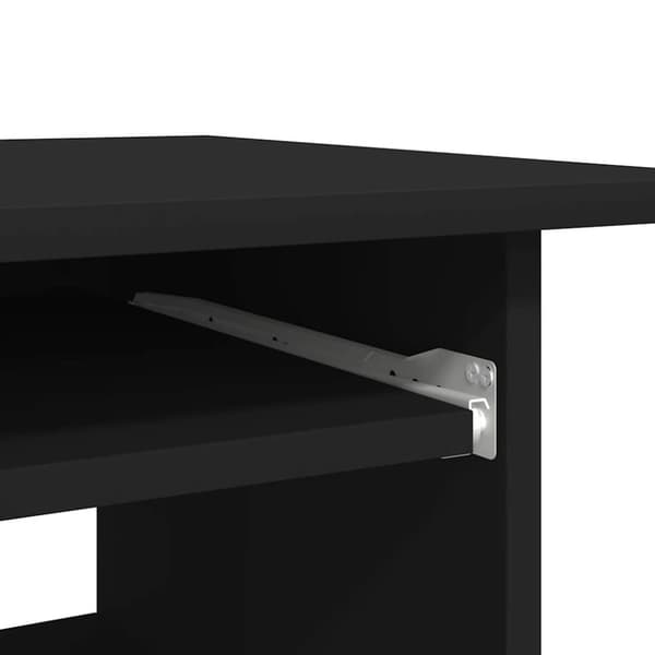 vidaXL Työpöytä musta 80x45x74 cm tekninen puu