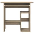 Miniatyrbillede 5 af 11: vidaXL skrivebord 80x45x74 cm konstrueret træ sonoma-eg