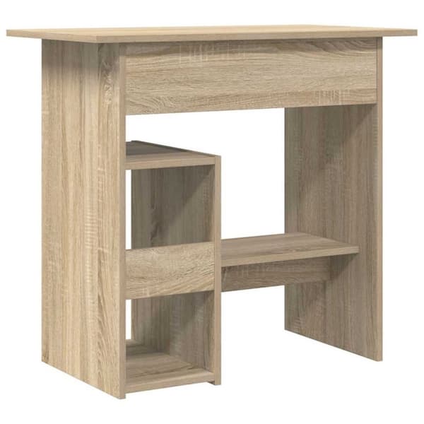 vidaXL skrivebord 80x45x74 cm konstrueret træ sonoma-eg