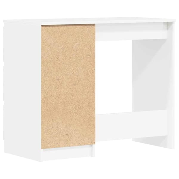 vidaXL Työpöytä korkeakiilto valkoinen 90x45x76 cm tekninen puu