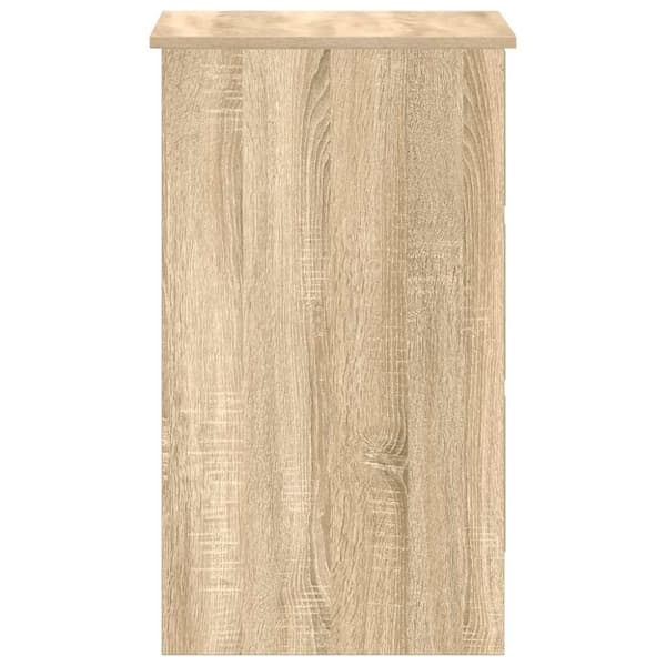 vidaXL skrivebord 90x45x76 cm spånplade sonoma-eg